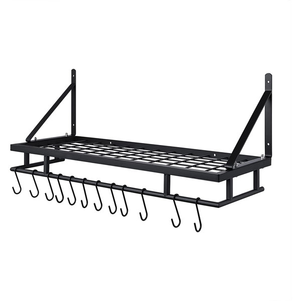 Prep & Savour Wall Mounted Pot Rack Wayfair